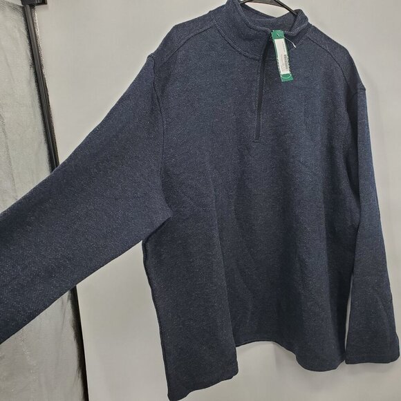 Artefact Barry Textured 1/4 Zip Long Sleeve Sweater Top Men Size XXL Plus NWT - Picture 2 of 12